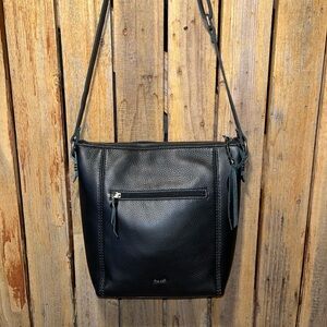 The Sak Black Leather Shoulder Bag